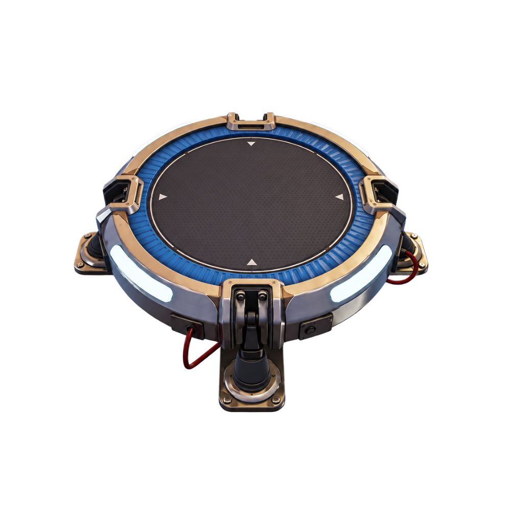 Futuristic circular Launchpad platform